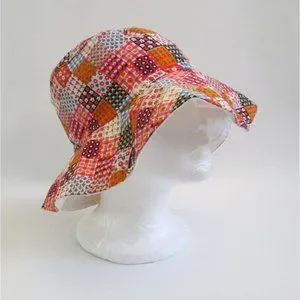 Vintage Seagull Creation Women\'s Bucket Hat Patchwork Print Cotton Seagull Creation | Accessories | Vintage Seagull Creation  main image 2